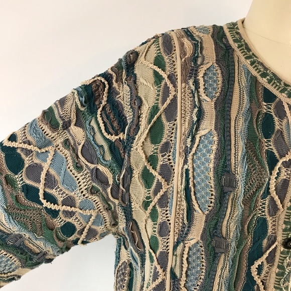 Vtg. 90’s Coogi Button Up Cardigan Sweater Sz. M - Picture 3 of 8